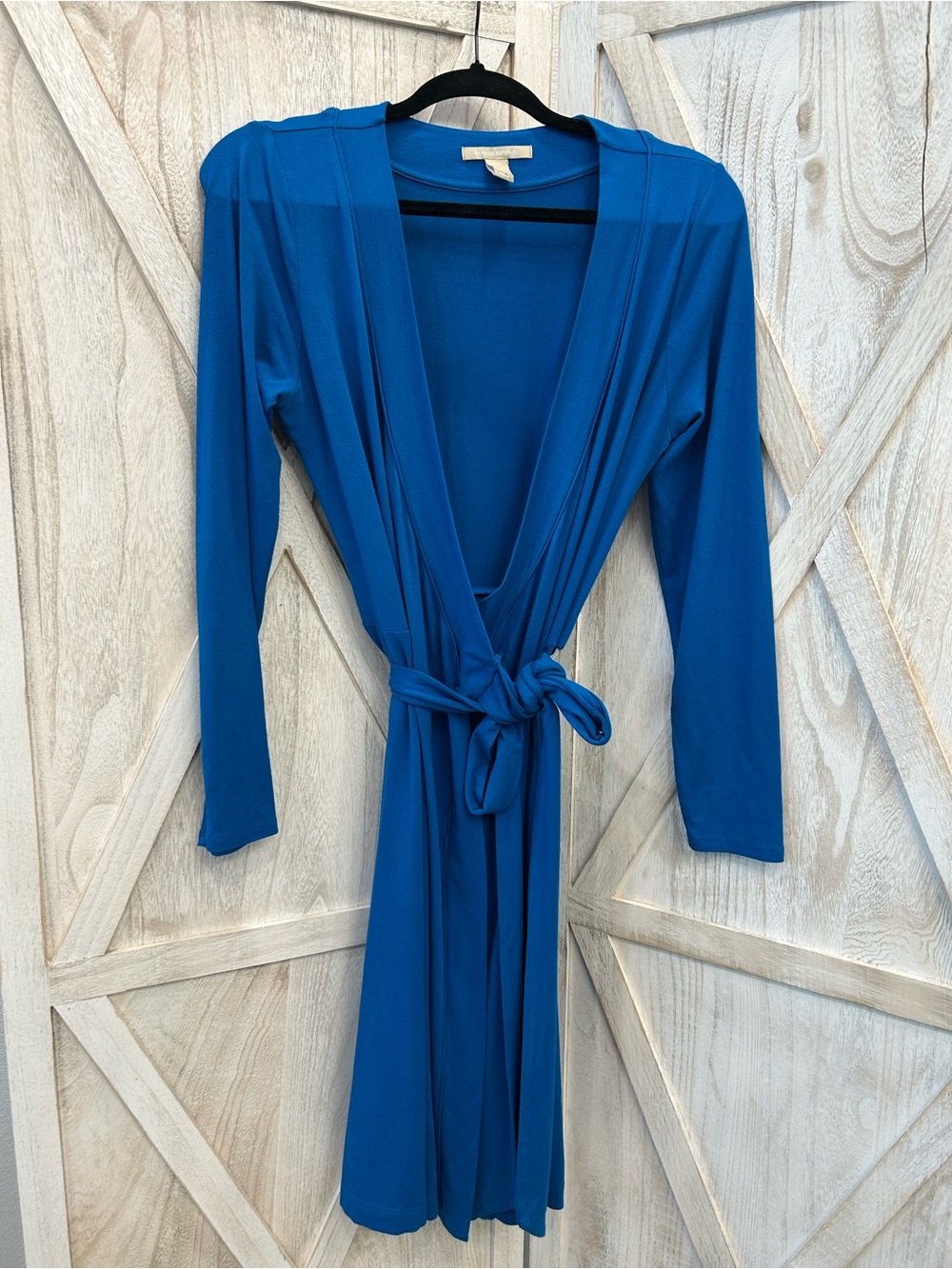 Banana Republic Royal Blue Wrap Dress with Self-Tie Belt